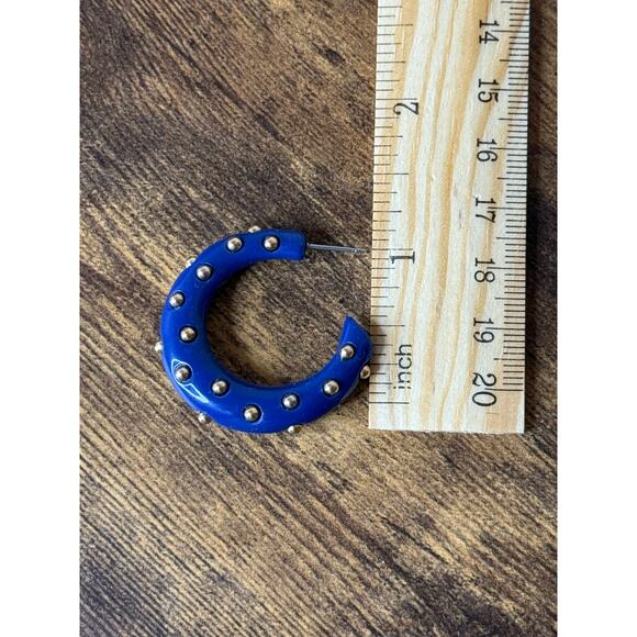 KJL Kenneth Jay Lane pierced hoop earrings - Picture 2 of 4